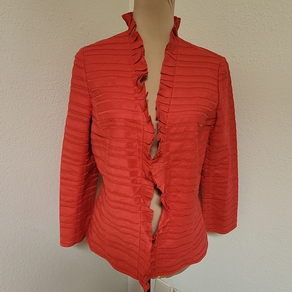 Lafayette 148 New York Jackets & Blazers - Lafayette 148 New York Vibrant Red Jacket